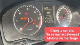 Volkswagen T5 clipește spirala, nu se mai accelerează, nu trage motorul, senzor presiune admisie.