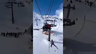 glitch in the ski lift matrix #skiing