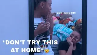 piercing my nose without my parents knowing 😰
