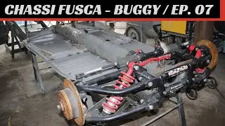 Chassi FUSCA - EP. 07 / Adaptação da suspenção DUPLO A na dianteira, funilaria finalizada