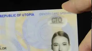 Laser Engraved Floating Image for IDs