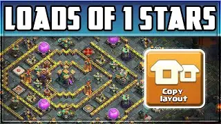 21 Attacks = 11 x 1 Stars!!! TH14 Base With TH14 Base Link | Clash of Clans