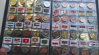 Album 180 moedas diferentes de In&uacute;meros Pa&iacute;ses