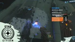 Combat and repairs with the gladius | Star Citizen 4.5