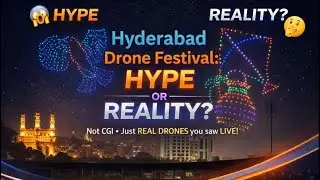 🔍 Internet hype vs ground reality &ndash; Drone Show Festival! #drone #dronevideo #sankranthi