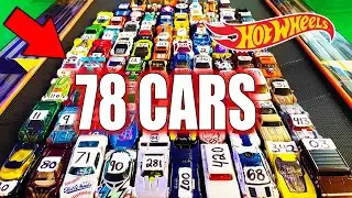 Hot Wheels Treadmill Race Cars - 78 Car Demolition Derby Knockout Tournament (Treadmill Series)