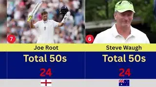 Most Fifties in Ashes History | Players with Most 50+ Scores in Ashes Series