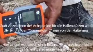 Nedo Baulaser Primus 2 HVA, Nedo Flexilattenset und Nedo Schnurger&uuml;st Anwendung