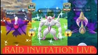 Shadow Darkrai, Shadow Cresselia & Gmax Grimmsnarl & Bewear Raid Invites #pokemongo