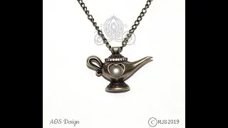 Aladdin Genie Lamp Pearl Cage - Designed by RJS for AOS Design