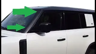 Land Rover Defender 2020 Removing Windscreen A pillars & wrapping gloss black