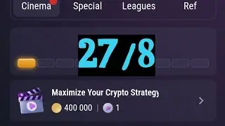 Maximize Your Crypto Strategy  27 Aug Tap Swap Watch Daily Video Code&nbsp; | Tapswap New Code Today?&nbsp; .