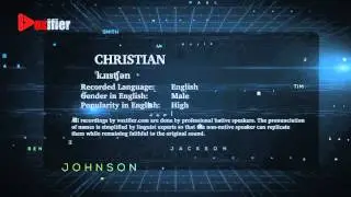 English Pronunciation of Christian - Voxifier.com