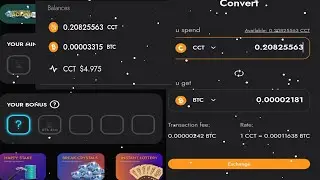 CCT coin mining But you can withdraw it in BTC coin