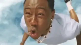 Tyler the creator falling from the sky but it rewinding