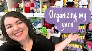 Yarn Vlog - Organize my yarn stash with me | Yarn Storage Organization Ideas