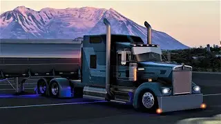 *SKYLIGHT* - Awesome Engine mod 💥 CAT 3176A  Kenworth W900 | American Truck Simulator | Logitech G27