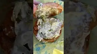 Ordering a Junior Chicken Breaded Sandwich from McDonald&rsquo;s Dollar Menu in Canada #shortsfeed #short