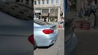 Power Unleashed: BMW M4 👍 Roaring Engine Revs! #shorts