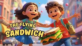 The Flying Sandwich - Toddler song + Animated cartoon