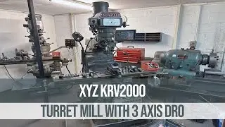 XYZ KRV2000 Turret Mill with 3 Axis DRO