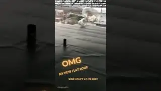 Storm damaged new roof
