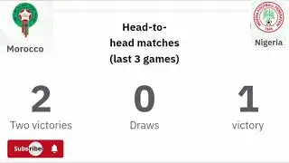 Find out who won the Morocco vs Nigeria | match according to the statistics