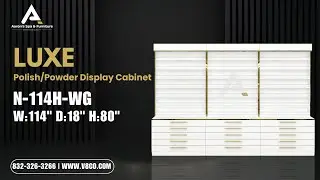 NAIL POLISH DISPLAY CABINET [N-114H-WG] - Aaron's Spa & Furniture
