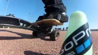 Snakeboard Slalom Session With HERO2 GO PRO