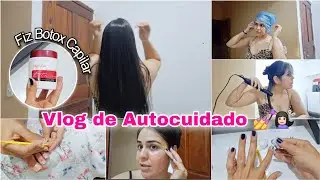 Dia de autocuidado em casa 💅 Fiz minhas unhas e botox capilar Forever Liss! #Spaday 