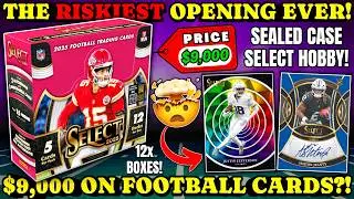 *THE ULTIMATE $9,000 RISK!🤯 Opening a SEALED CASE of 2025 Select Football HOBBY Boxes!🏈