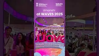 Umanshi at WAVES 2025 | Jio World Centre 🌟
