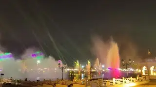 Muscat night festival water fountain &Laser light show| with original sound|