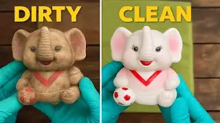 DIRTY to CLEAN ✨ Restoring an Old Soviet Elephant Toy #Cleaning #SovietToy #Satisfying