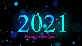 HAPPY NEW YEAR 2021  COUNTDOWN TIMER , free background video, free to use (black mart)