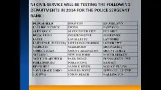2014 NJ Civil Service Police Sergeant Exam Prep