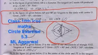 Class-10th #icse #maths #circle Ex 15.3 | In the figure given below, AP and BP are tangents to the 