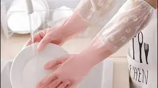 Waterproof Housework Cleaning Gloves Kitchen Cleaning Latex Household Dishwashing Laundry Gloves