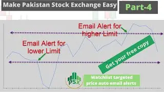Get your free copy. Watchlist targeted price auto email alerts Part-4 PSX Pakistan Stock Exchange
