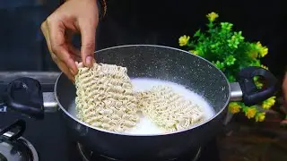 Unique Maggi Recipe | New Maggi Recipe With Milk | Easy & Tasty Maggi With Milk | Maggi Recipe