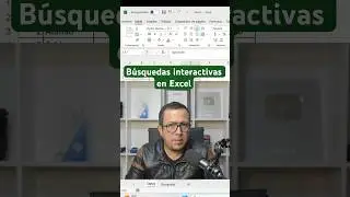 C&oacute;mo hacer una b&uacute;squeda interactiva en Excel en un minuto.
