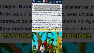 Ce sch&eacute;ma revient encore et encore sur Roblox