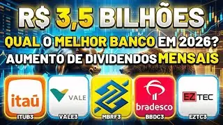 SÓ 1 BANCO PRESTA: BBAS3/BBDC3/ITUB3/SANB11? VALE3: O GIGANTE ACORDOU? +SBSP3 e EZTC3