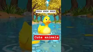 &ldquo;The Happy Duck and the Golden Leaves 🌿🦆✨&rdquo; #cartoon #cuteanimals