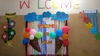 Идея украшения ледяными воздушными шарами для дня объявления результатов/оформления доски на школ...