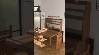 Dining table design of solid wood multifunctional closet #furnituredesign #home #life
