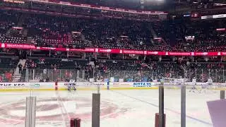 Leafs vs flames warmups