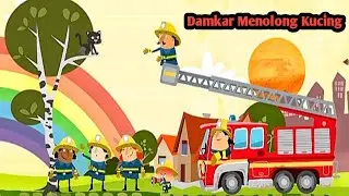 Mobil Damkar Menolong Seekor kucing || Fire car