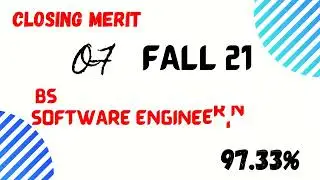 Closing merits of PUCIT 2021 |  Punjab University Last year closing merits