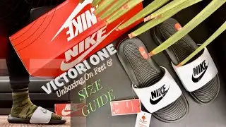 Кроссовки Nike Victori One Slide | Распаковка, описание на ногах и руководство по размерам | Azo Edition